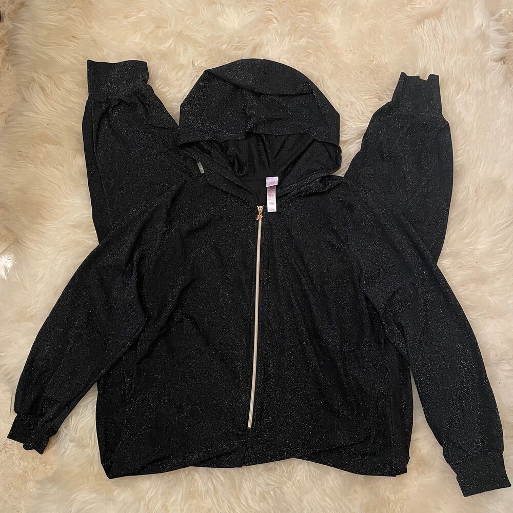 Savage X Fenty 3X Sleep & Shine Jumpsuit | Hooded Gold Zip Black Caviar Sold Out - Picture 4 of 11